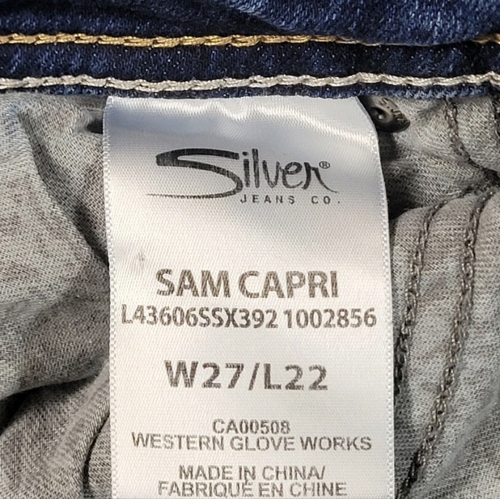 Silver Jeans Sam Capri Women's Size W27 / L22 - Picture 7 of 8